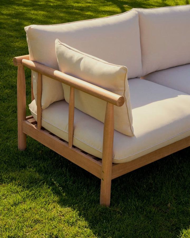 Sacova 2 seater sofa, made from solid eucalyptus wood 195 cm