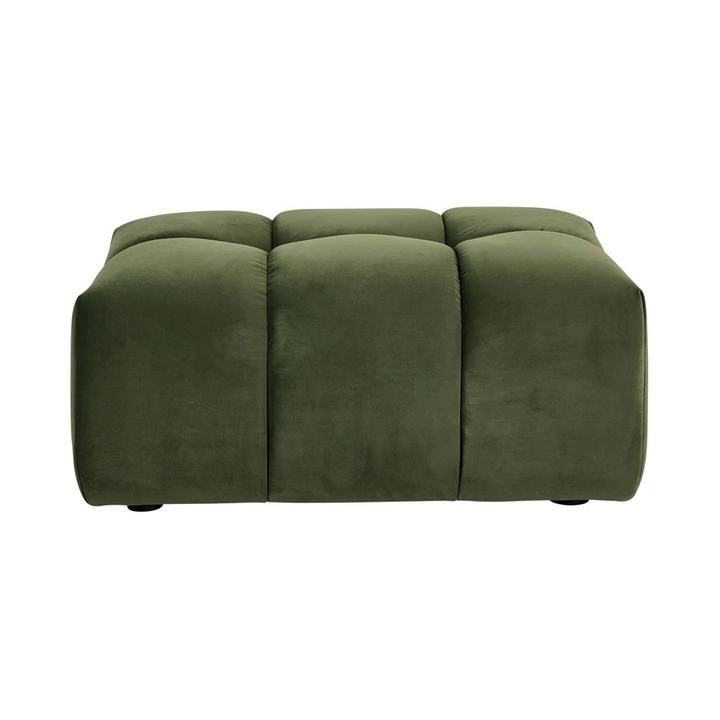 Alexis Ottoman Velvet Sofa Eucalyptus