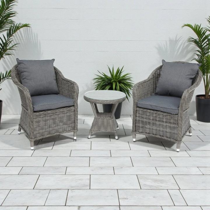 Sable 3pc Balcony Set - Grey Storm