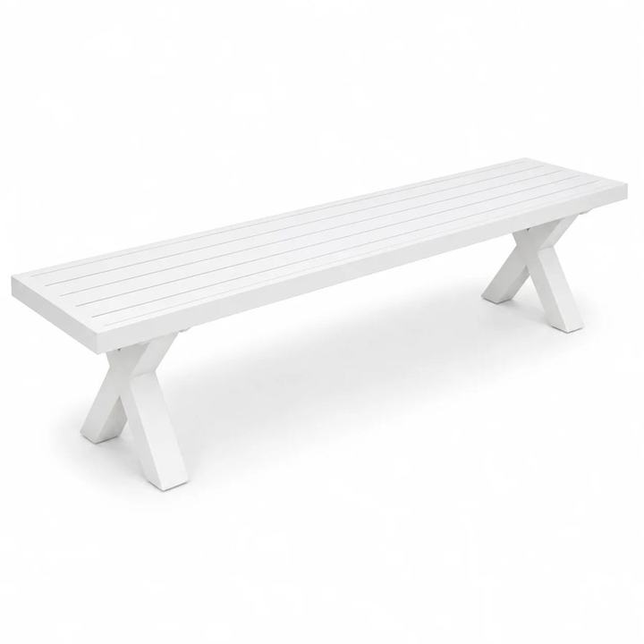 Ravenne 220cm Bench - White