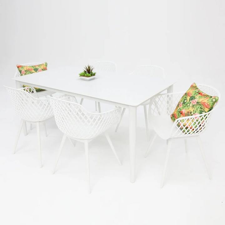 Java 7pc Dining Setting - White